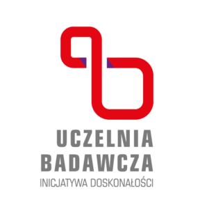 Logo IDUB (Inicjatywa Doskonałości - Uczelnia Badawcza))